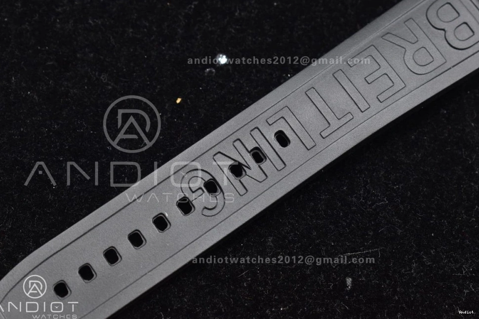 Edition Best 1:1 Dial Superocean 478 Black Bezel Resilient Strap A 44 TF Orange On Rubber Automatic Black 0814